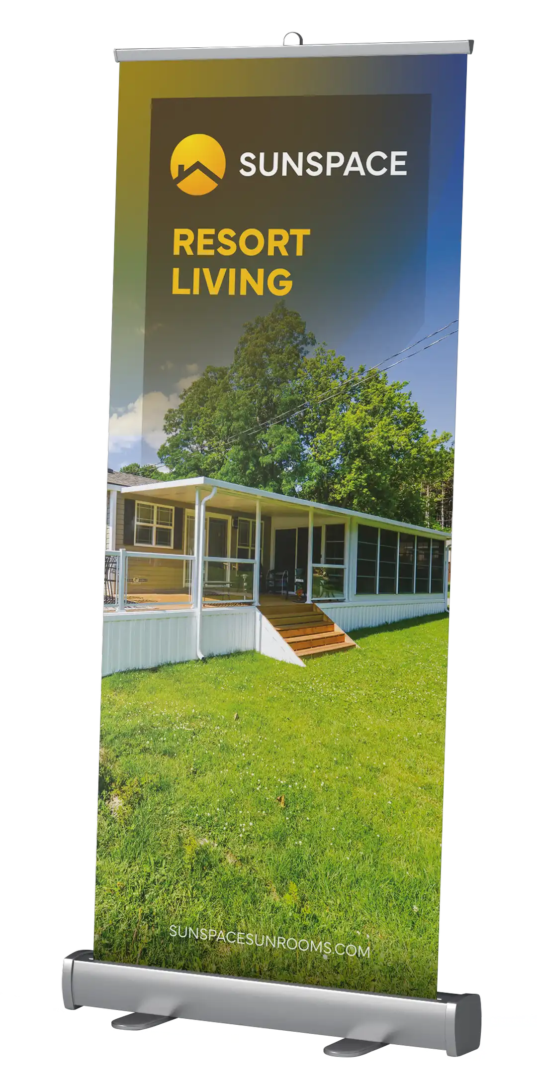 Pop-Up Banner Resort Living RV Products